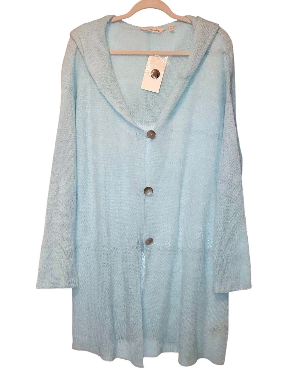 Lessie Knit Hooded Duster Cardigan
